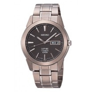 Correa de reloj Seiko 7N43-0AS0 / SGG727P1 / 34Q2MG Titanio Gris antracita 20mm